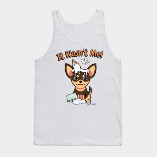 It wasnt me - small dog Tank Top